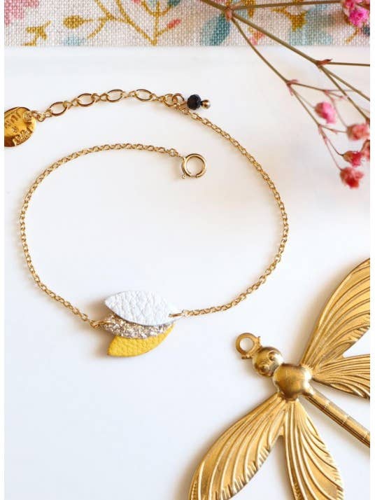 Bracelet Orne - Canari, Blanc pour la vente par May & June