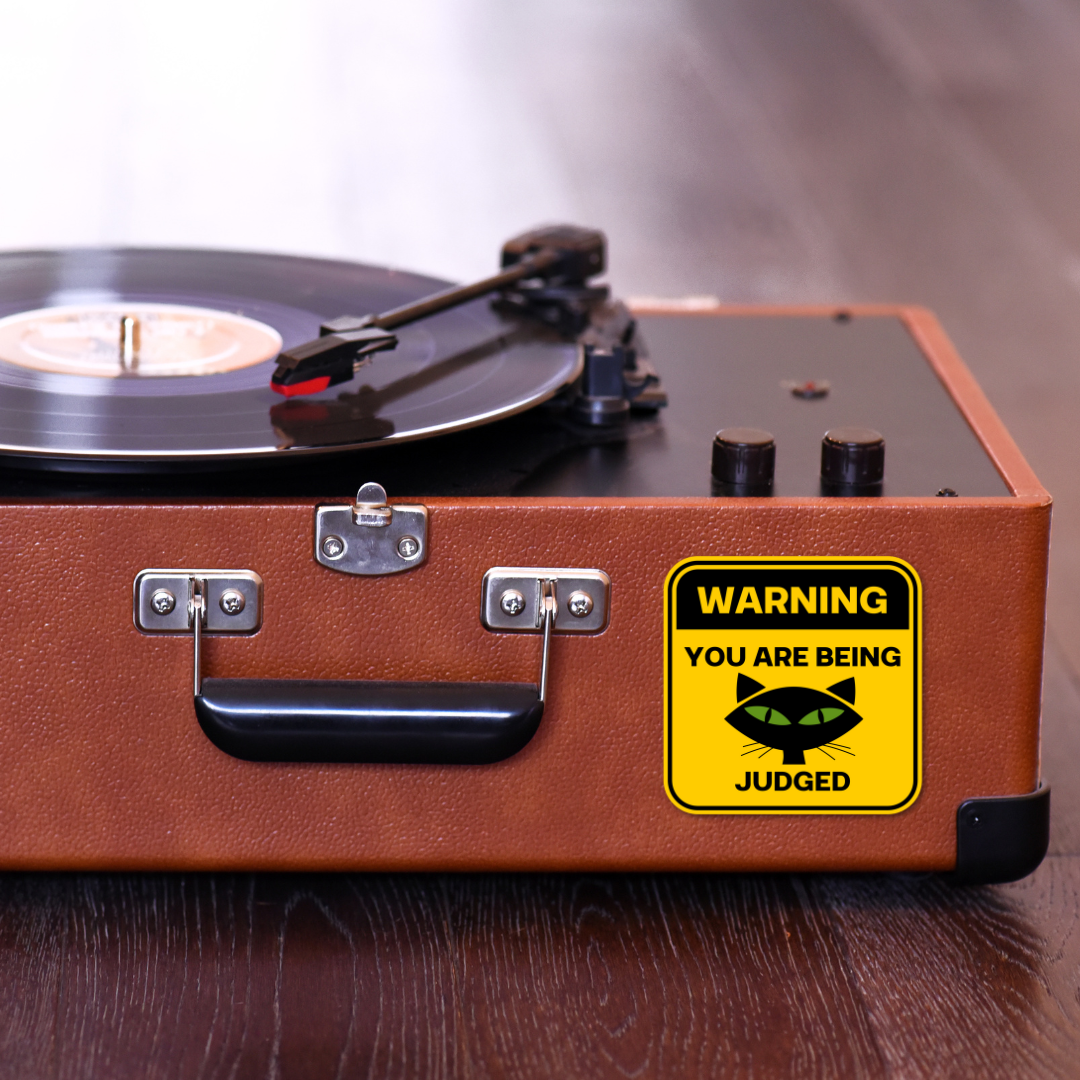 Card To Believe - Wholesale Sticker - Warning: You're Being Judged Cat Sticker4