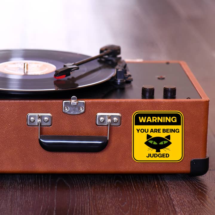 Card To Believe - Wholesale Sticker - Warning: You're Being Judged Cat Sticker4