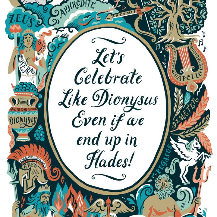 Cath Tate Cards - Wholesale Everyday Greeting Card - GREEK GODS