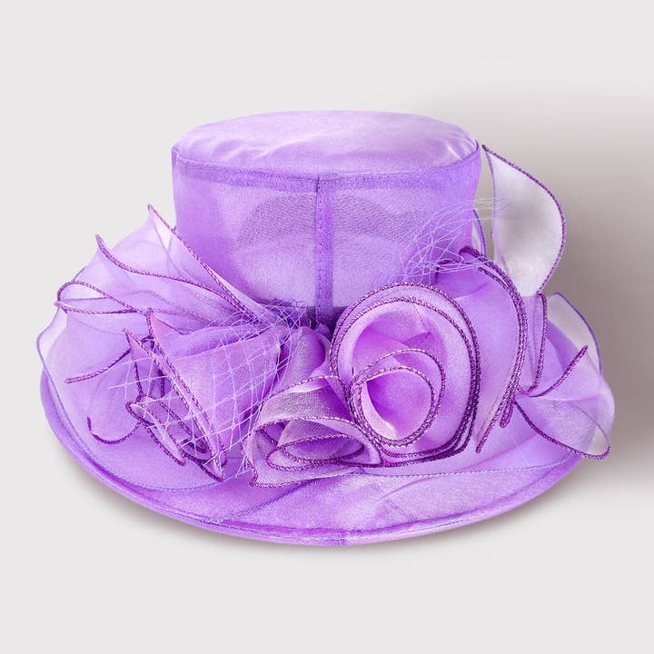 Sensibling Corp. - Wholesale Fascinator Hat - Women's - Bow Mesh Accented Tea Party Organza Dressy Hat