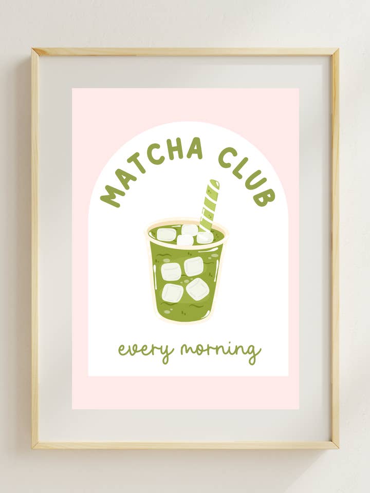 Matcha Klub Kunsttryk for engroshandel hos Fleurs on Sunday