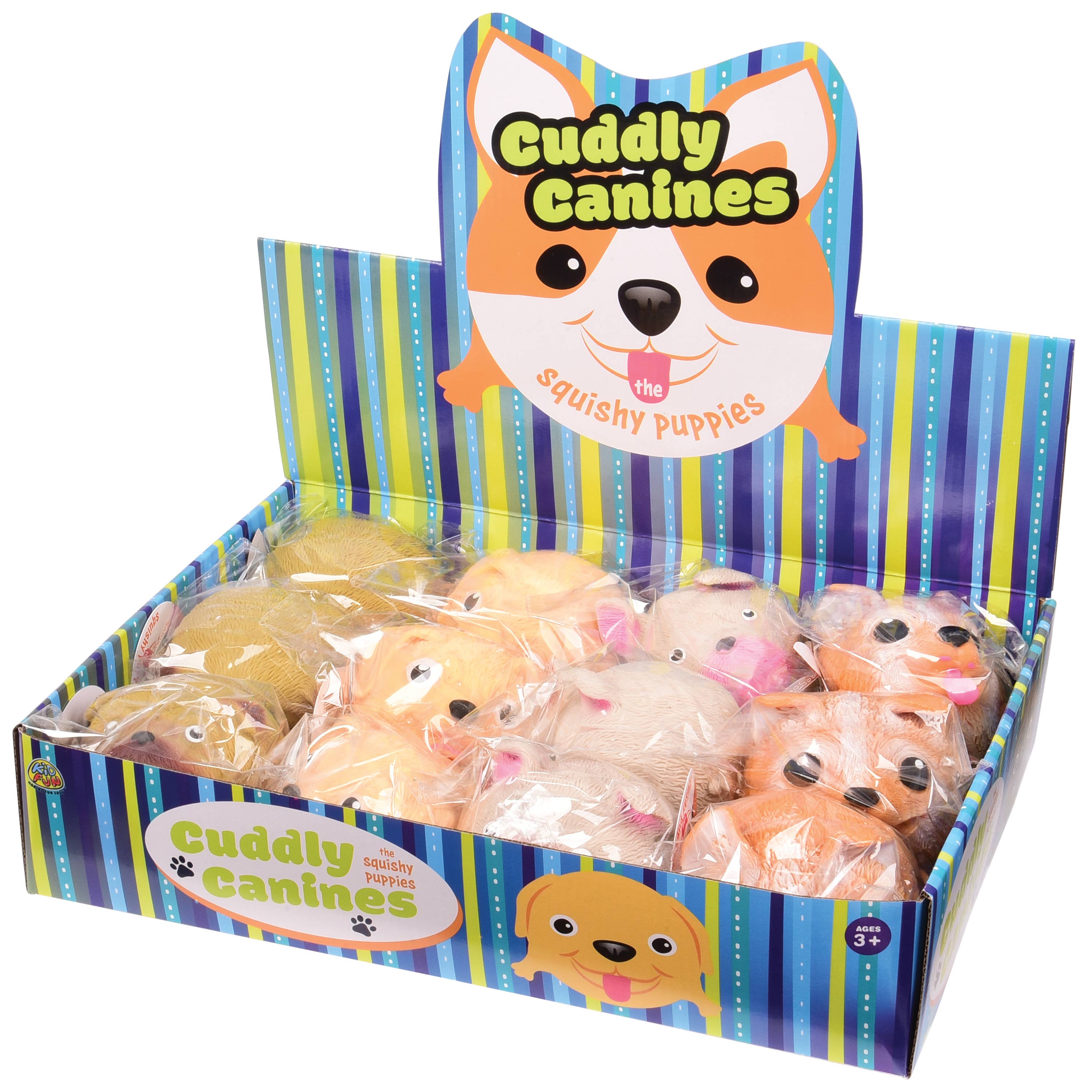 US Toy Company - Wholesale Squishy Toy - Kids & Baby - Cuddly Canines 12-unit Display3