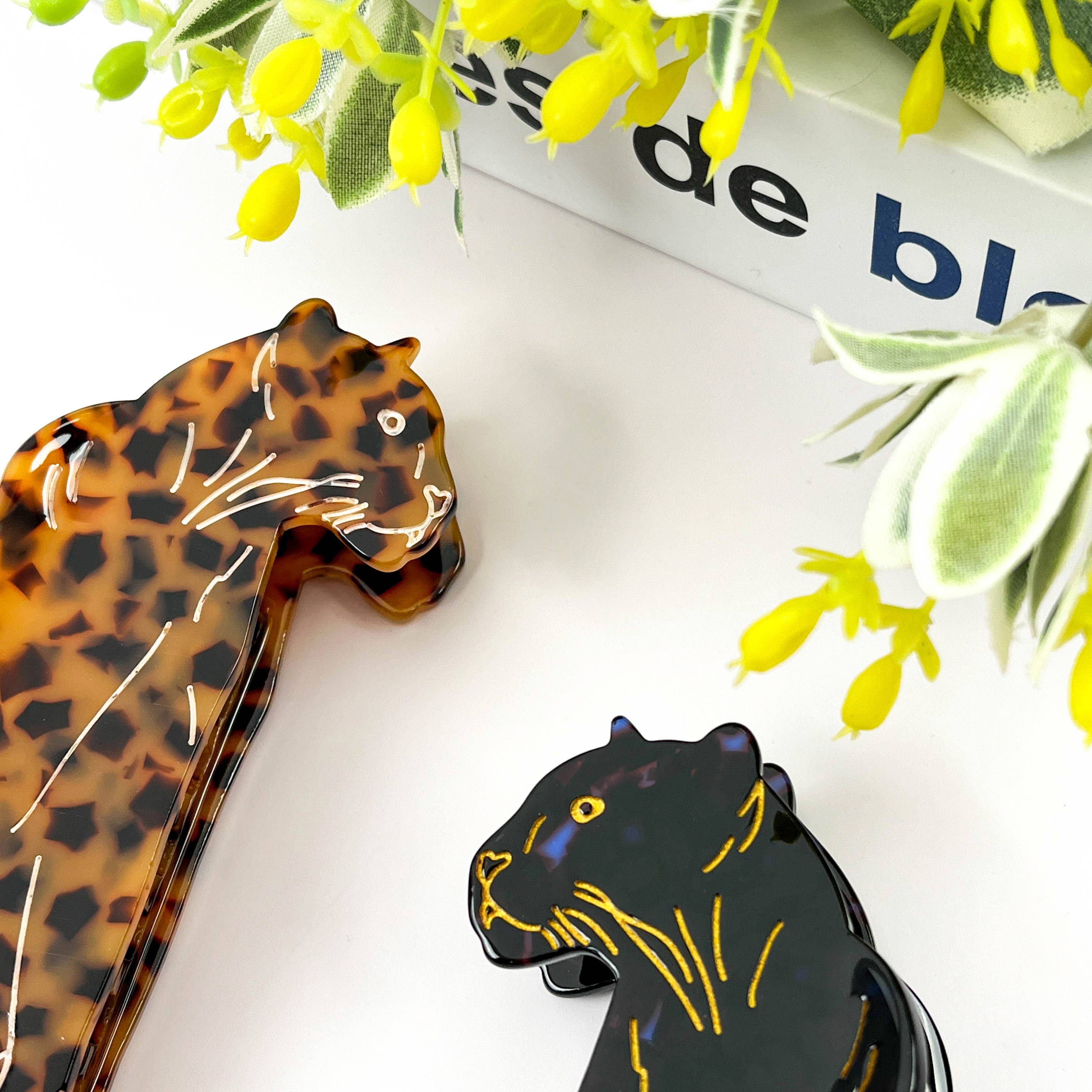 TheDivaSoap – wholesale Hårklämma - Dam – Jaguar hårklämma i djurmönstrad acetat7