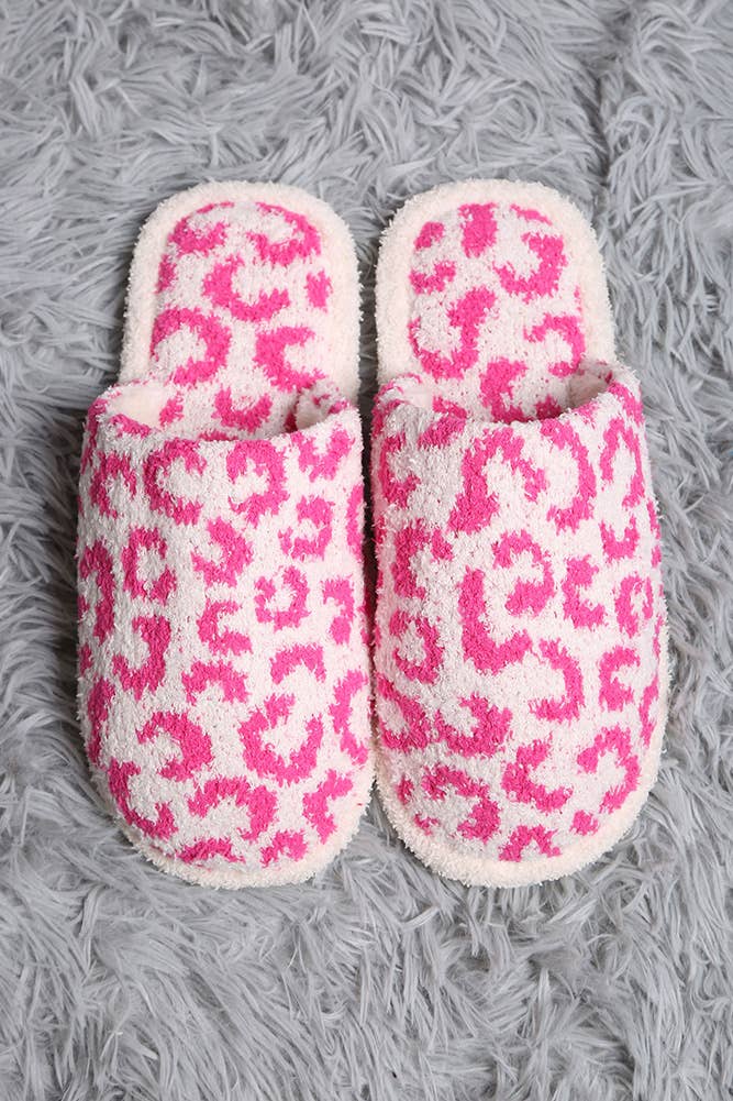 Hana - Wholesale Slippers - Women's - Leopard Print Fuzzy Microfiber Slipper22