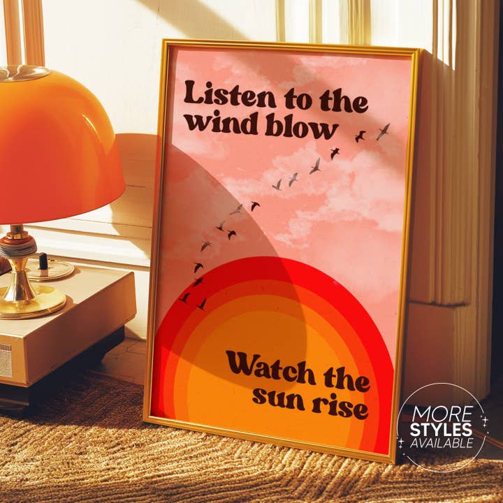Listen To The Wind Blow Print for wholesale by Space Oddity