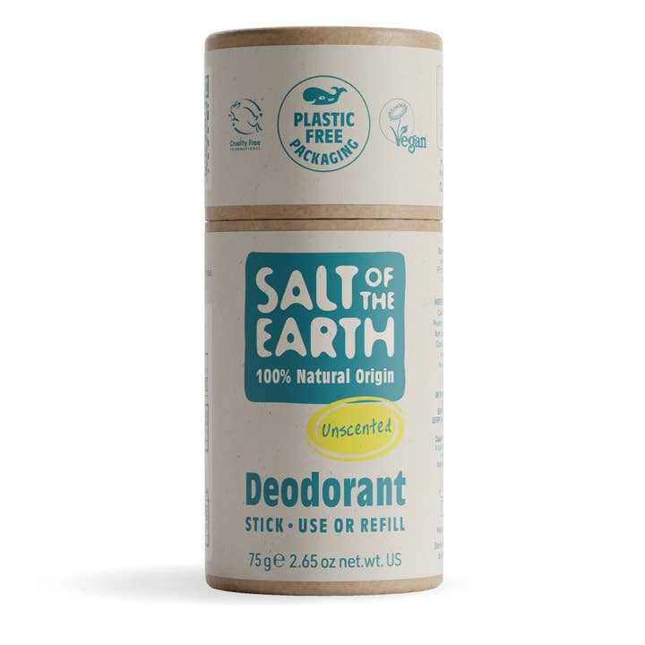 Unscented Deodorant Stick 75G - Use or Refill for wholesale by Salt of the Earth