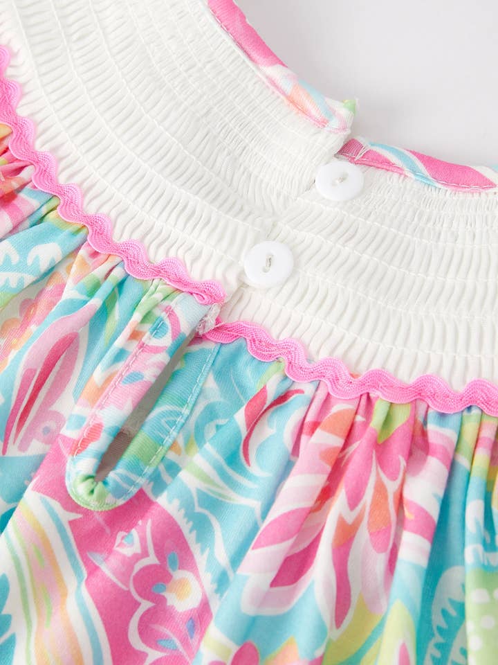 Rylee Faith Designs - Wholesale Dress - Baby - Easter Cross Smocking Embroidery Baby Girl Dress9