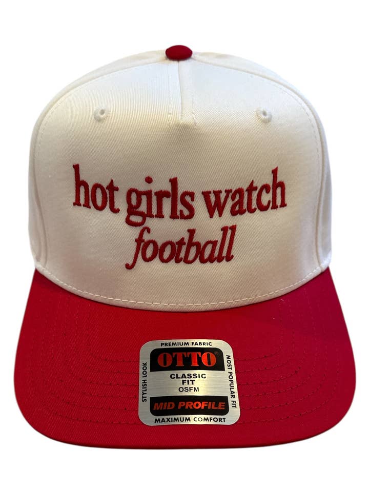 Hot Girls Watch Football Hat for wholesale by Happy Sunday