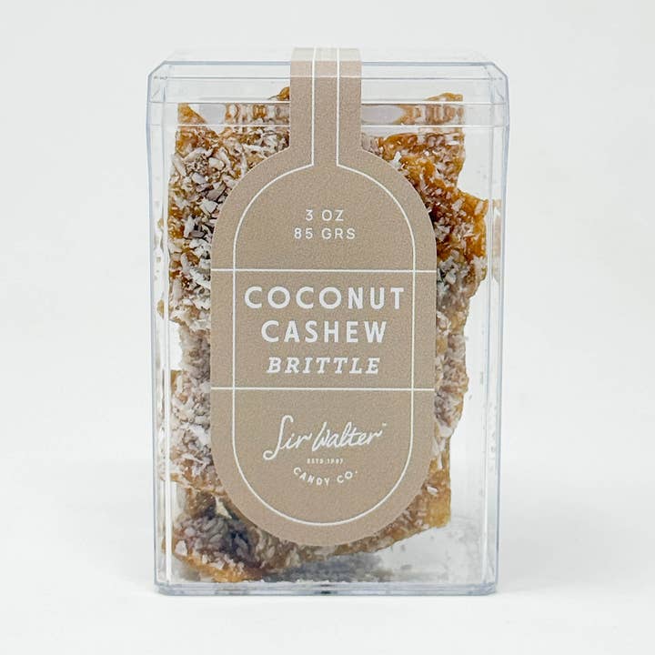Sir Walter Candy Co. - Wholesale Brittle - Artisanal Crisp Coconut Cashew Brittle 2