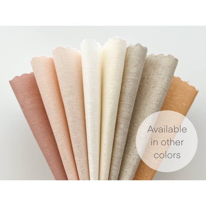 Matryoshka Doll Shop - Wholesale Embroidery/cross-stitch supplies - Embroidery fabric bundle, linen blend embroidery fabric pack7