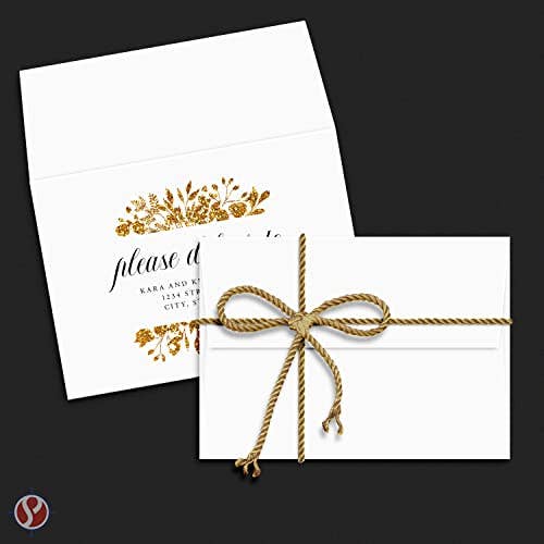 Fine Cardstock - Wholesale Envelopes - A2 Blank White Envelopes – For 4.25" x 5.5" Greeting Cards, Invitations, Postcards | 4 3/8" x 5 3/4" | 24lb Bond (90gsm) Square Flap | 100 per Pack3