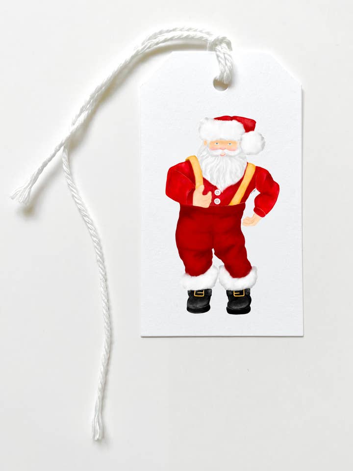 Dancing Santa Gift Tag for wholesale by k.Patricia Designs