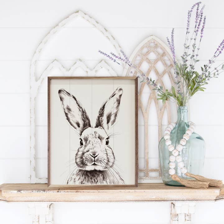 Kendrick Home - Wholesale Sign - Simple Rabbit White1