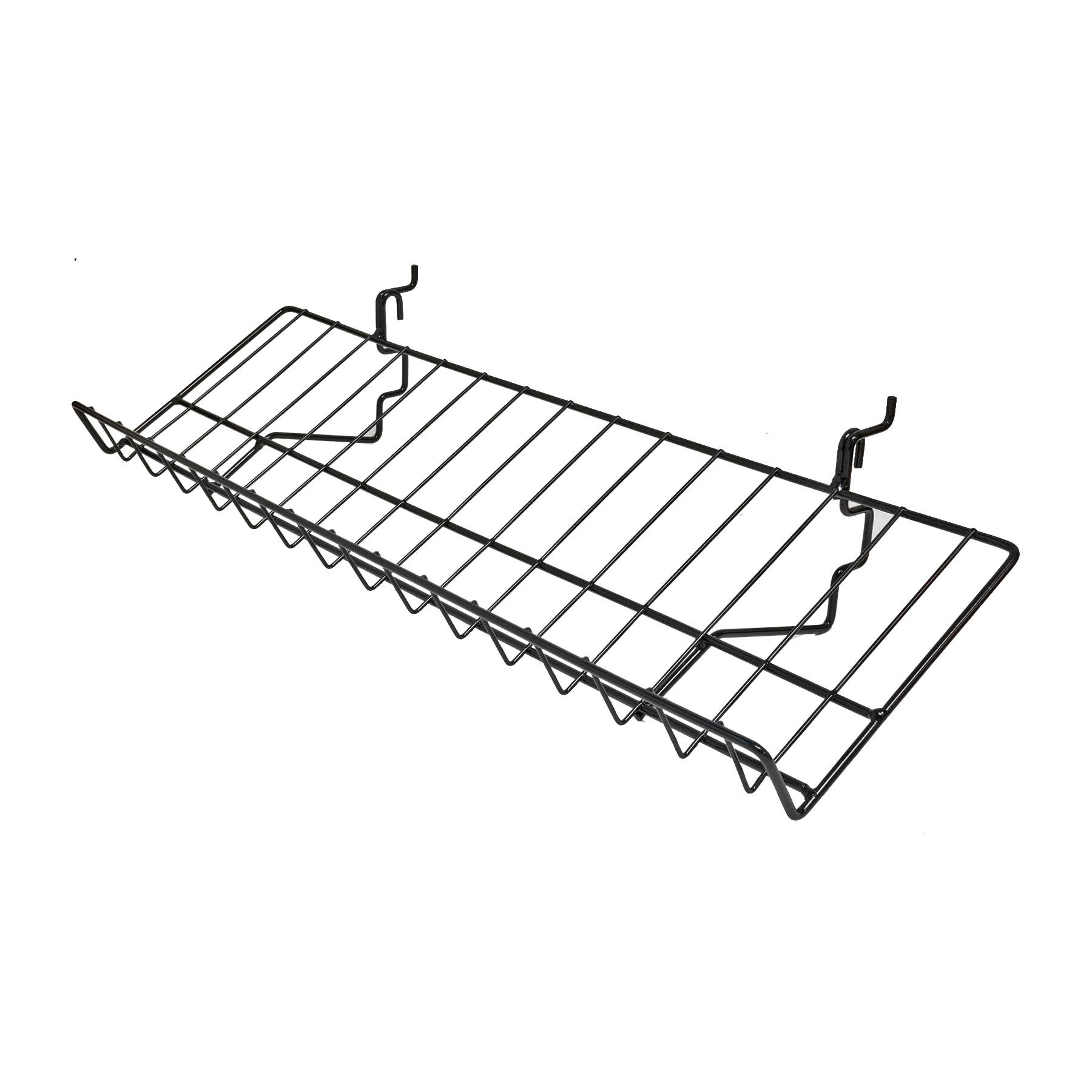 Suburban Sales – wholesale Display shelf – Universal Wire Shelf for Slatwall Gridwall and Pegboard2