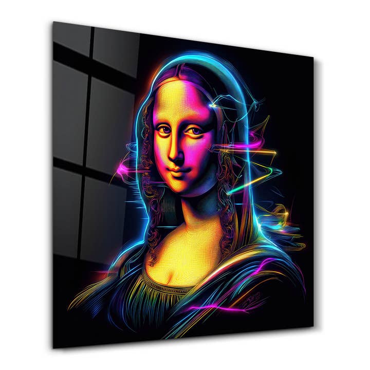La Mona Lisa Reimaginada | Arte en Vidrio para Pared para venta al por mayor de Artdesigna KG