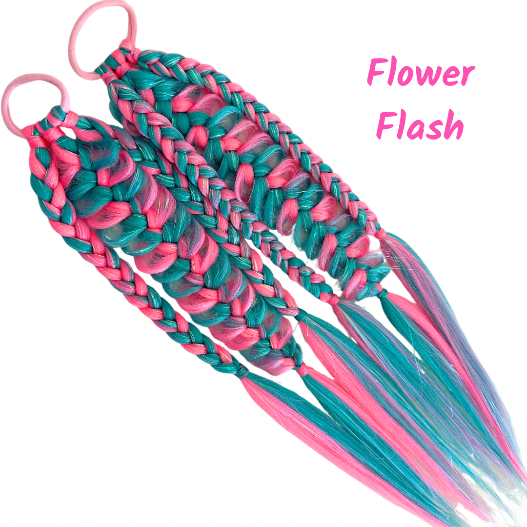Poppet Locks - Wholesale Hair tie - Long Fairy Locks Set - Flower Flash - 24“0
