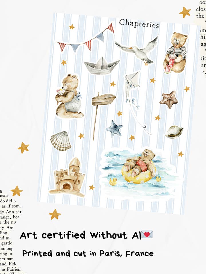 Folha de autocolantes - Bosque de verão - S-272 por atacado de Chapteries