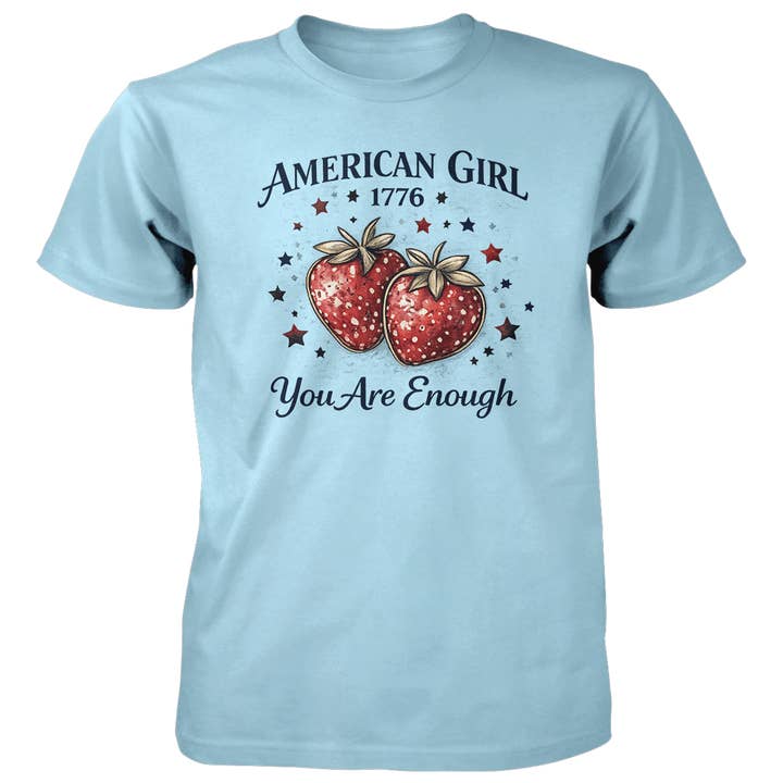 T-shirt en coton 4,5 oz American Girl Berries pour la vente par American Traditions