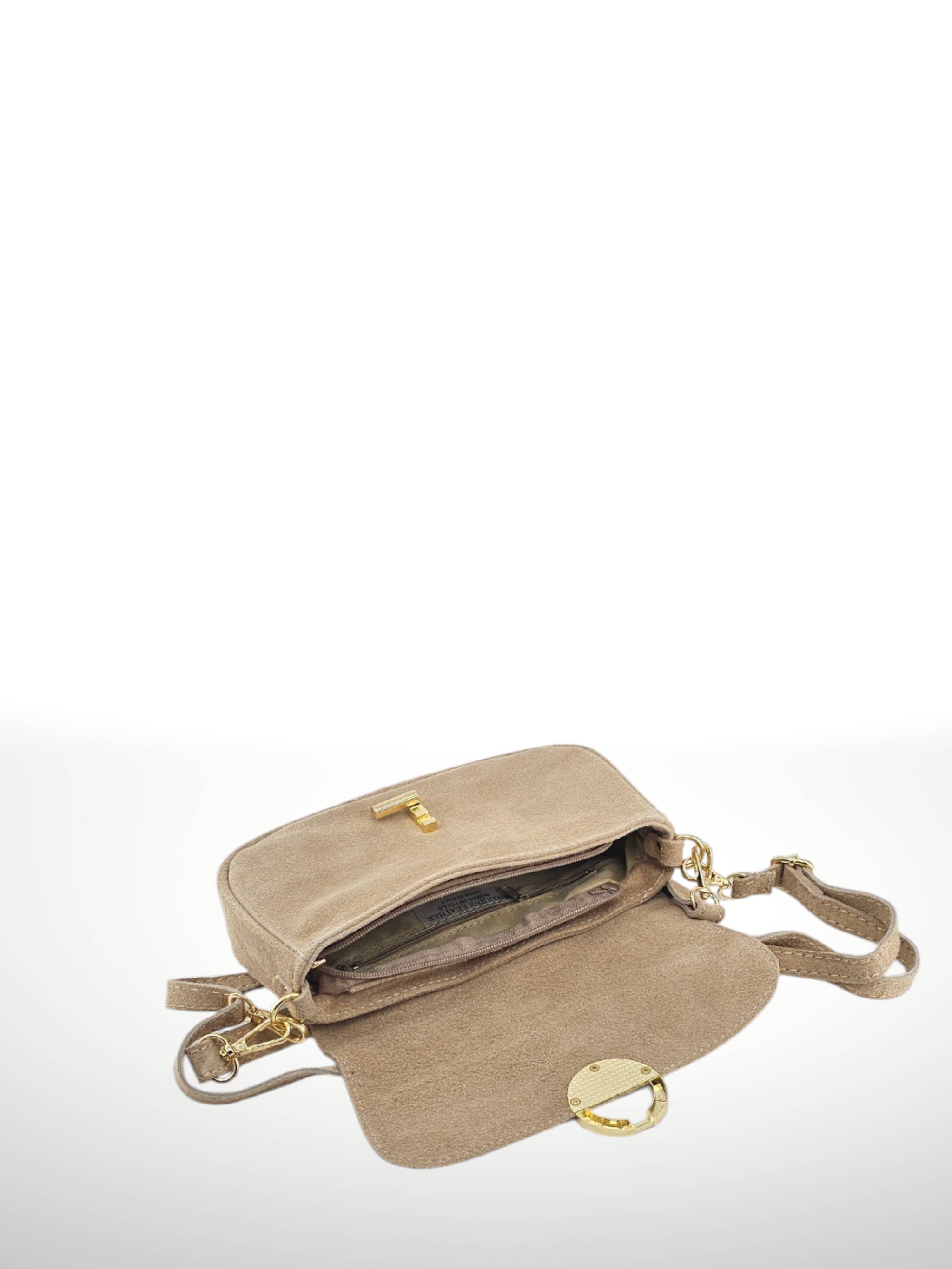 ITALIAN'S LEATHER – Großhandel Schultertasche – Damen – Nuria Lederhandtasche aus Wildleder 25030526