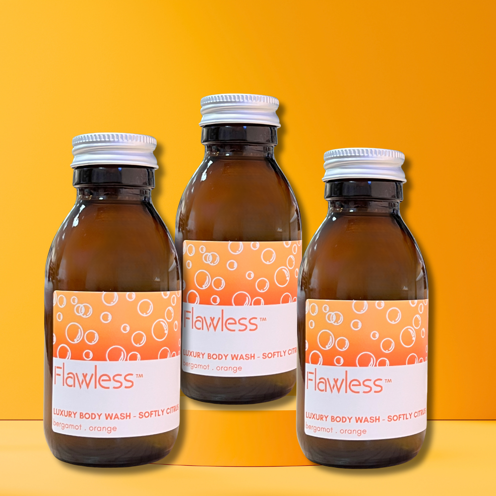 Flawless – wholesale Body wash/shower gel – Luxury Shower Gel - Orange & Bergamot - Plastic free, Vegan4