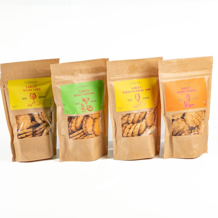 LA SABLESIENNE - Wholesale Cookie - Savory sesame comté shortbread 105g