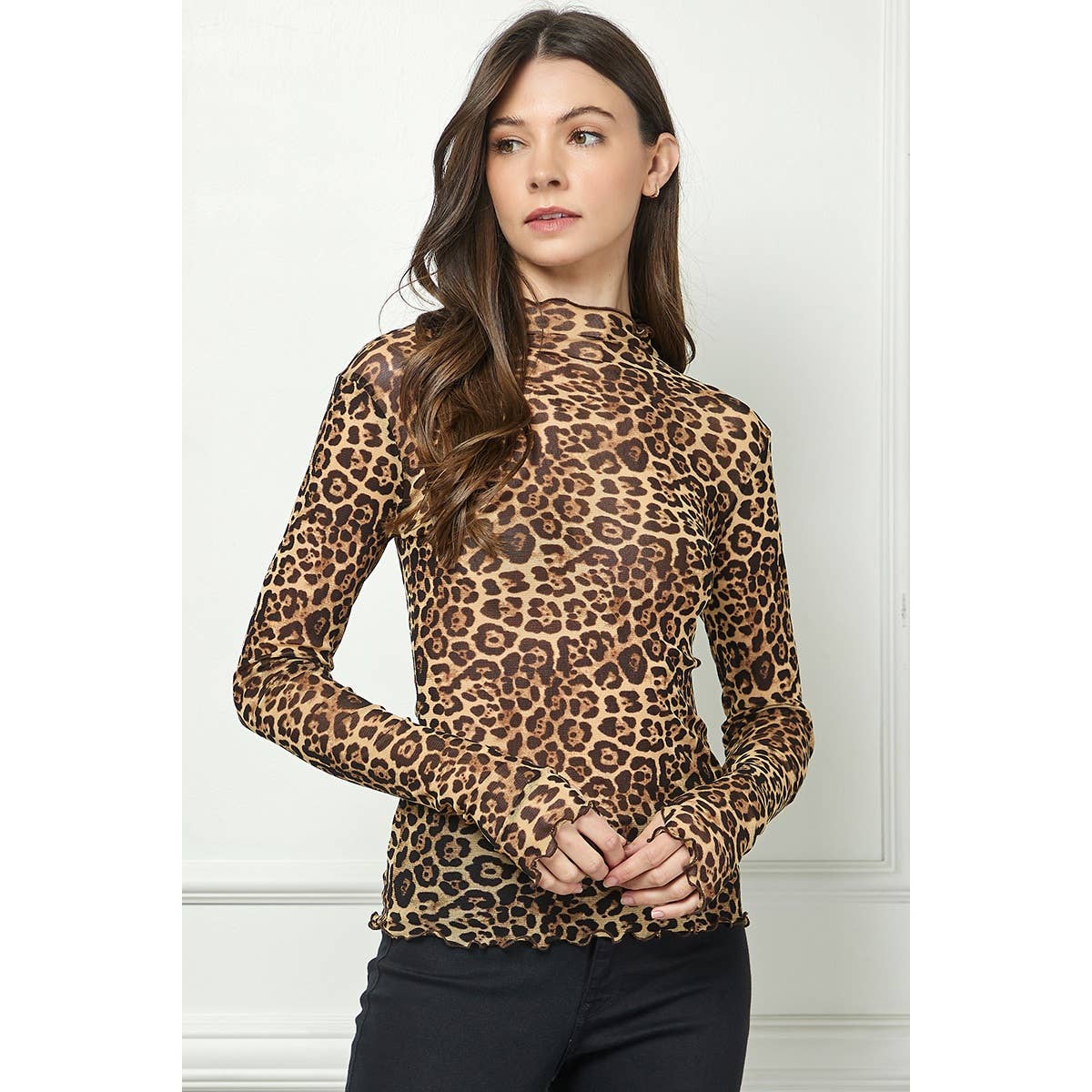 Veveret – Blusa - Mulher por atacado – Top Transparente de Renda com Manga Comprida21