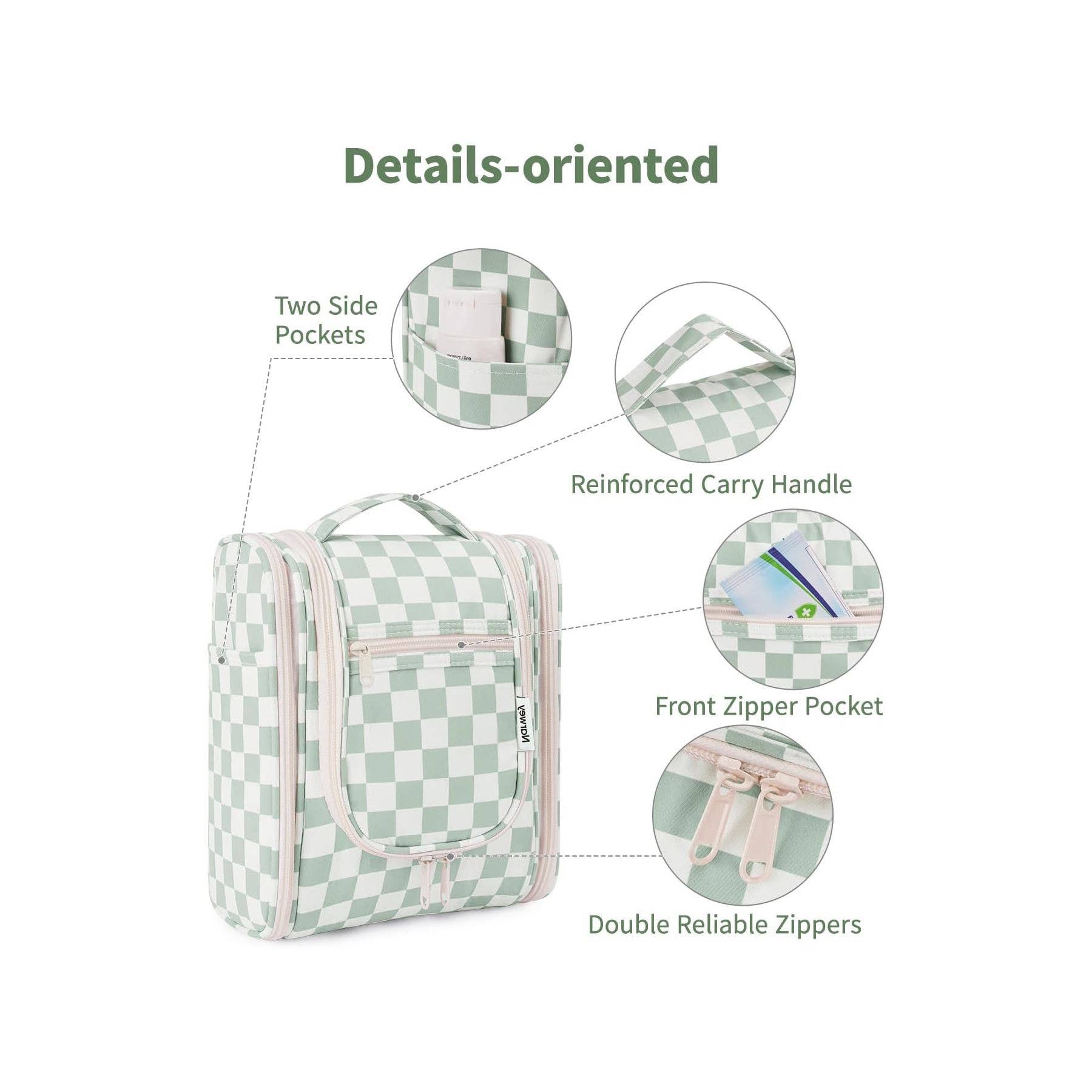 wandf - Wholesale Toiletry Bag - Women's - Hanging Travel Toiletry Cosmetic Bag for Women114