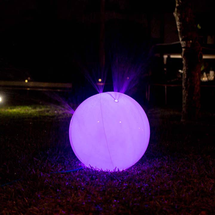 PoolCandy - Wholesale Sprinkler - Beach Ball Sprinkler Illuminated LED Color Changing3