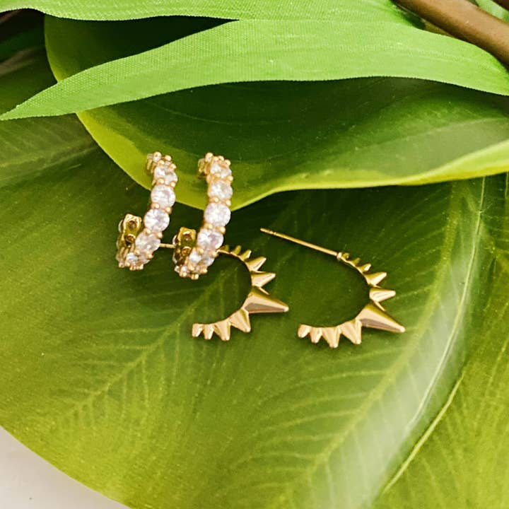 Ellison+Young - Wholesale Jewelry Set - Mood Changer Mini Hoop Earring Set
