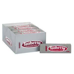 Gerrit Verburg Teaberry Chewing Gum 20/0.44OZ for wholesale by L&F Universal Goods