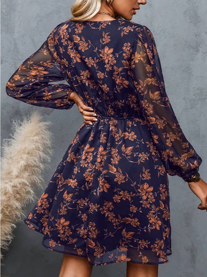 Wholesalesir - Wholesale Dress - Women's - Chiffon Printed Floral Dress2