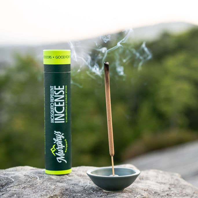 Murphy's Naturals - Wholesale Incense Holder - Stoneware Incense Stick Holder, Forest Green - Case of 6