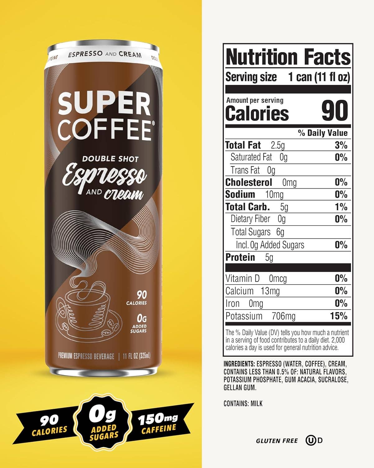 Oasis Snacks - Wholesale Iced Coffee/Cold Brew - SUPER COFFEE Espresso Coffee Drink, 11oz5