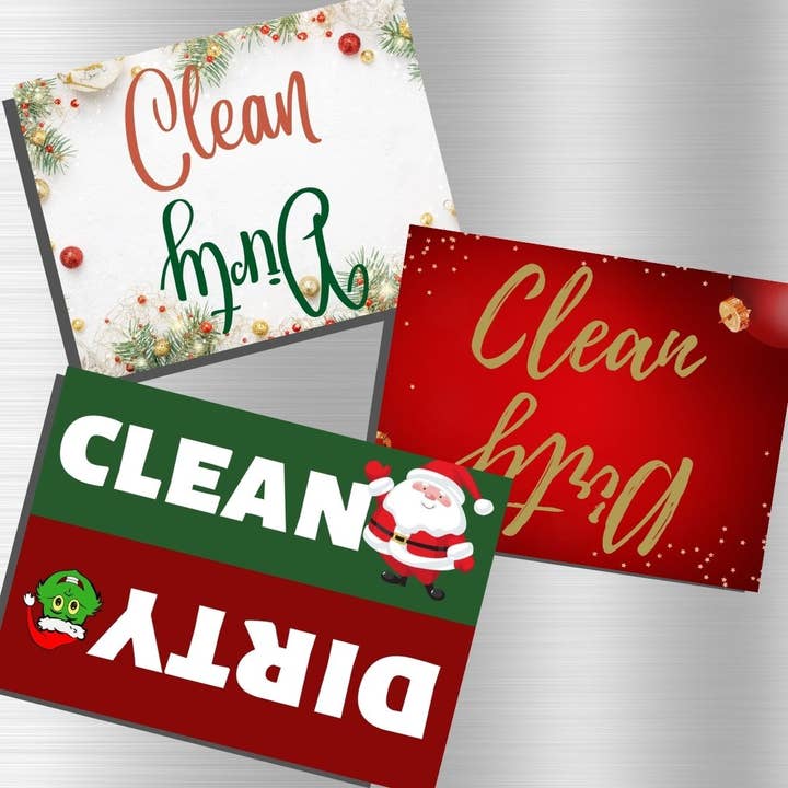 Clean/Dirty Dishwasher Magnet Seasonal Designs for wholesale by Rock This Out