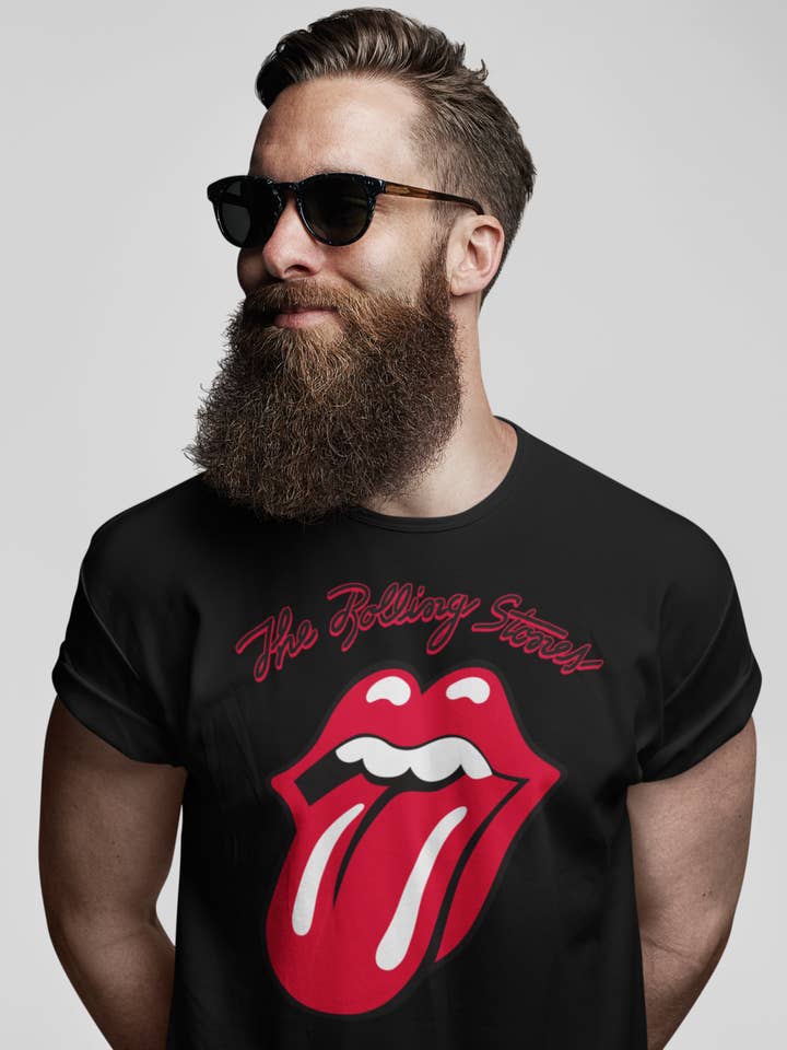Noir T-shirt The Rolling Stones - Tongue en vente sur Faire