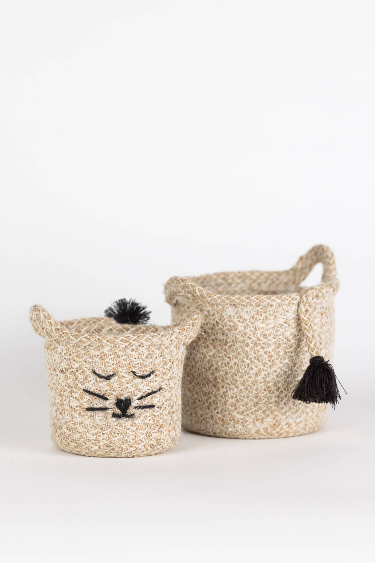 Ten Thousand Villages - Wholesale Basket - Cat Face Jute Basket - Small7