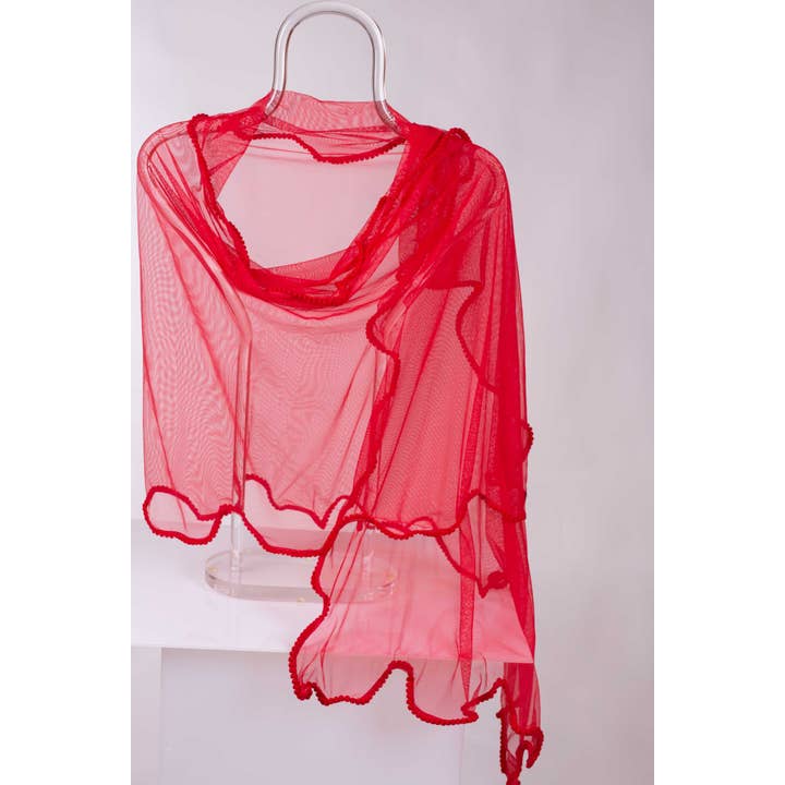 MR Complements - Wholesale Scarf - Women's - Castell tulle party shawl