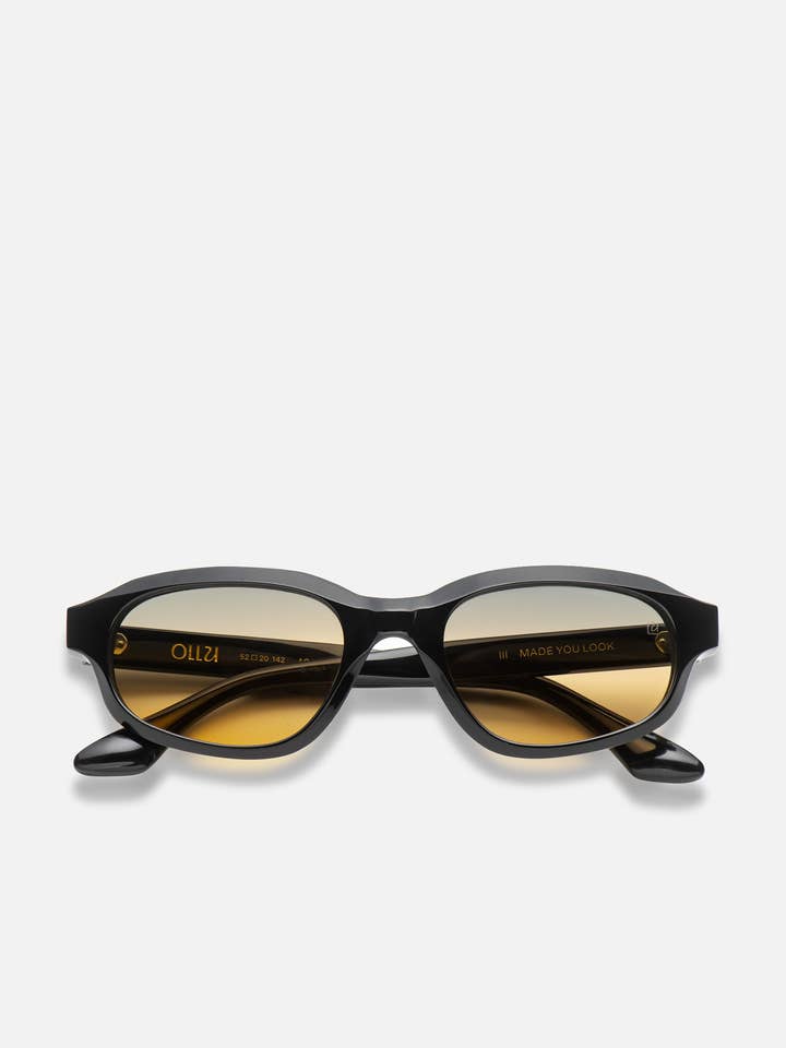 AGATÉ - NOIR JET / COUCHER DE SOLEIL pour la vente par Ollu Eyewear