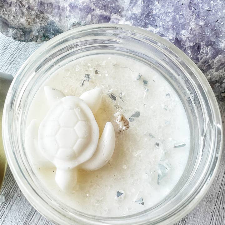 Lunastry - Wholesale Jar/Filled Candle - Sea Turtle Animal Spirit Guide Candle