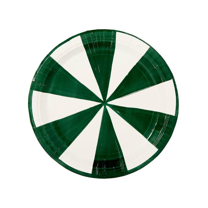 Pavilion Paper - Wholesale Disposable Plate - Positano Stripe Dinner Plate - Pack of 8