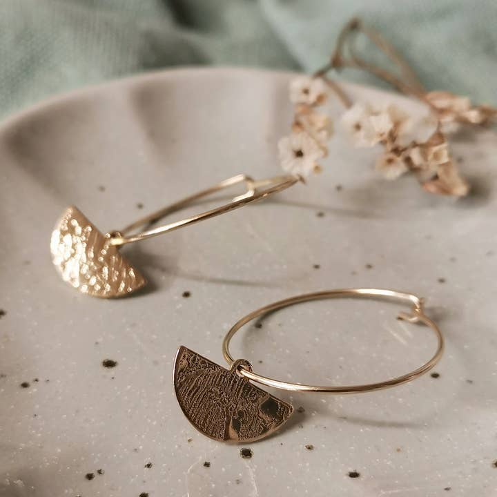 LA POINTE DU VENT - Wholesale Dangle Earrings - Half moon hoop earrings1