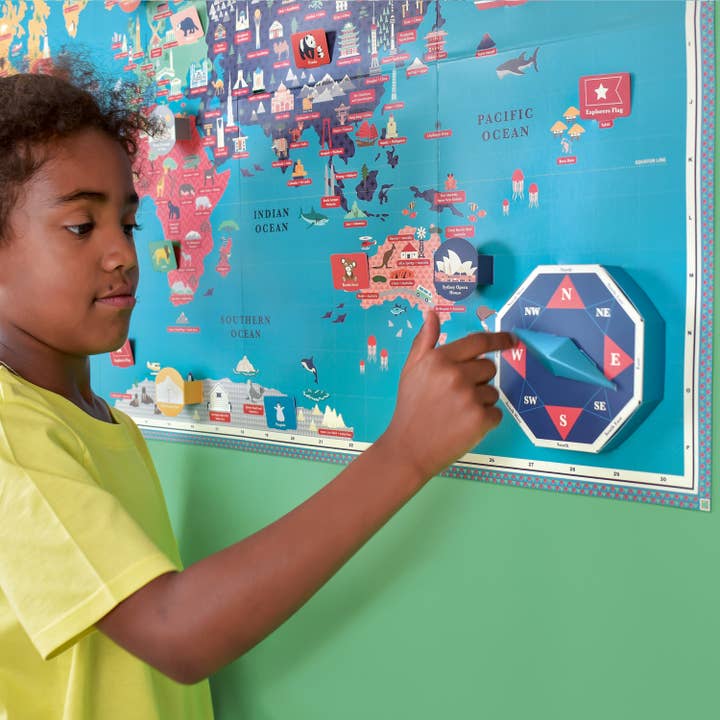 Clockwork Soldier - Wholesale DIY Craft Kit - Kids - Create Your Own Giant World Map - Interactive map kit
