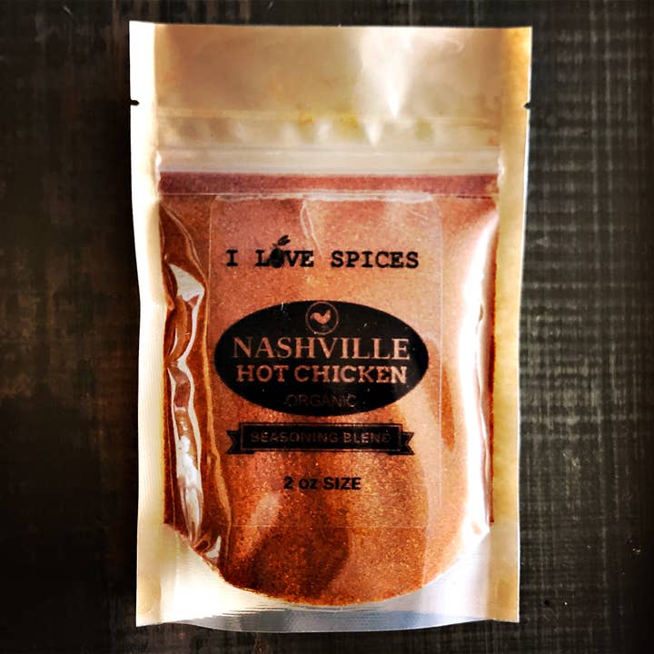 I LOVE SPICES by Nashville Olive Oil Co - Wholesale Dried Spice Mix - Nashville Hot Chicken Spices 2oz