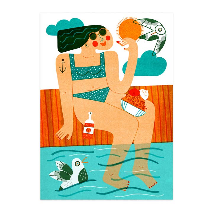 Ansichtkaart "Friet rood-wit" voor wholesale door paruspaper. nutzfeine papeterie