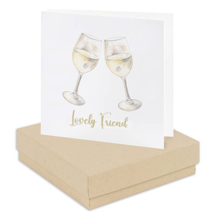 Boucles d'oreilles en argent sterling – Design élégant de papillon | Coffret cadeau d'amitié pour la vente par Crumble & Core