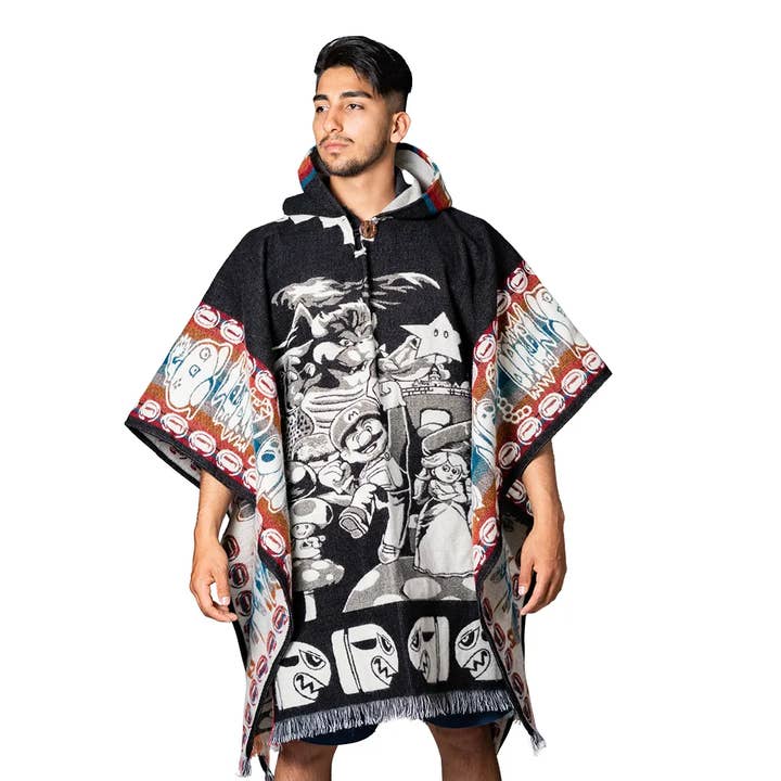 Poncho Alpaga Mario Bros Nintendo Rétro Unisexe Fait Main pour la vente par EcuadorStores