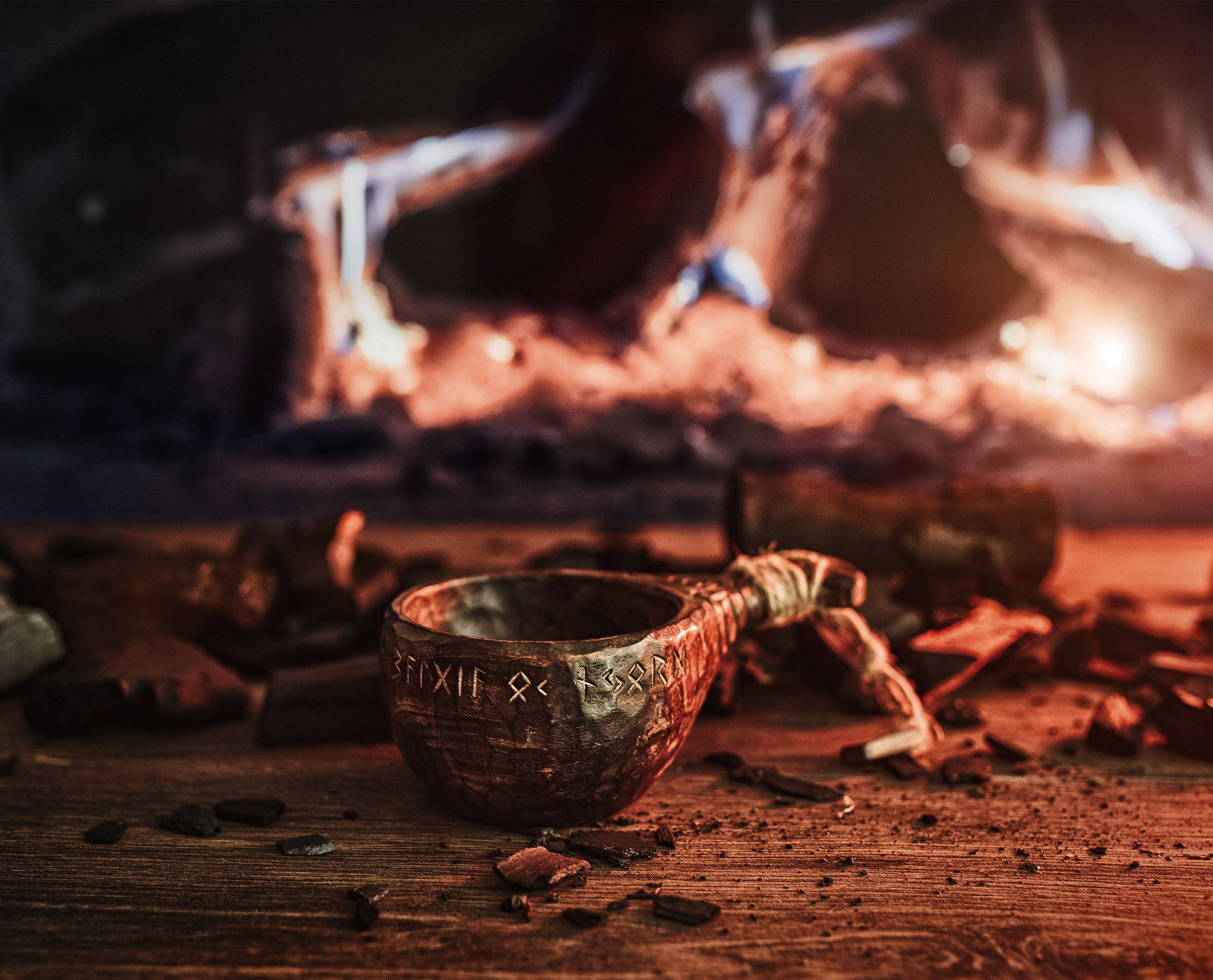 Norse Tradesman – wholesale Dricksglas och koppar – Träkuksa - handgjord historisk kåsa från Norse Tradesman9