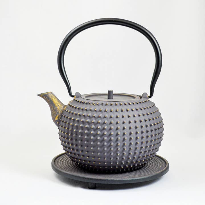 Mu Teekanne aus Gusseisen, 1,2l grau gold für den Großhandel von Ja-Unendlich