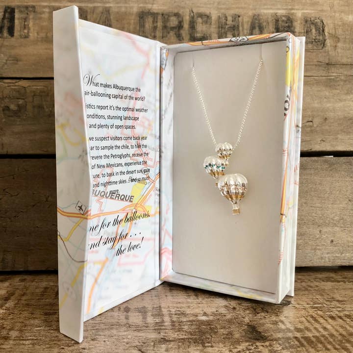 Carol Young Silver - Wholesale Pendant/Charm Necklace - Hot Air Balloon Necklace